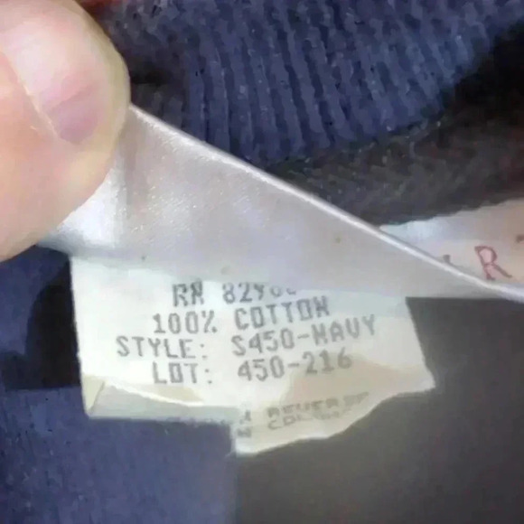 Salishan Washington Dark Blue Sweat shirt Bette and Court 100% cotton sz S - Picture 5 of 5